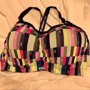VSX Sports Bra Underwire Multi Color Print 34DD